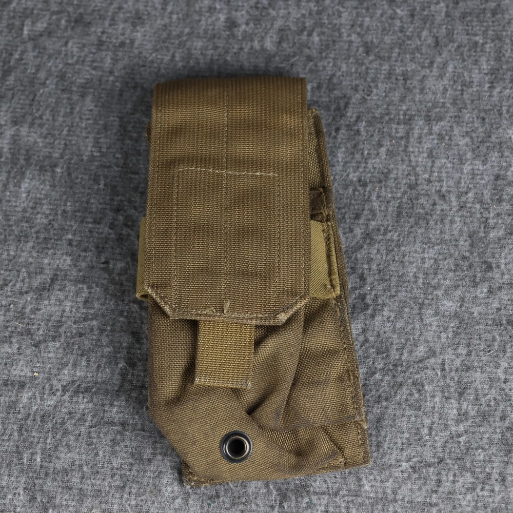 EI Single Double M4 Rifle Mag Pouch Coyote Brown Nylon MOLLE MC-RIP1-M4/MS-COY